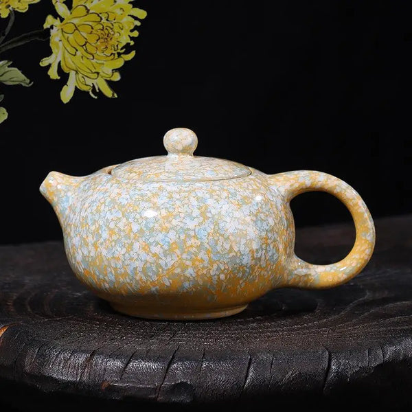 Blue Snow Flower Tea Pot-ToShay.org