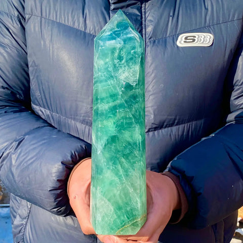 Green Fluorite Obelisk-ToShay.org