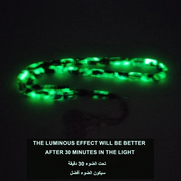 Blue Luminous Prayer Beads-ToShay.org