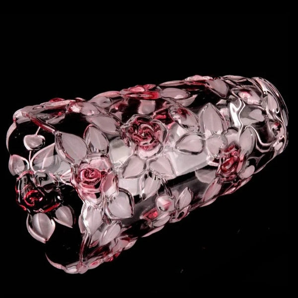 Crystal Glass Rose Vase-ToShay.org