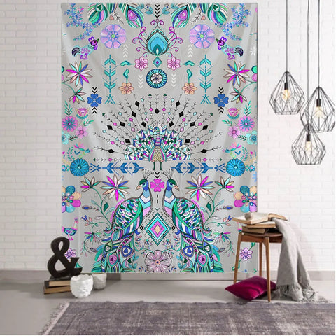 Peacock Art Tapestry-ToShay.org