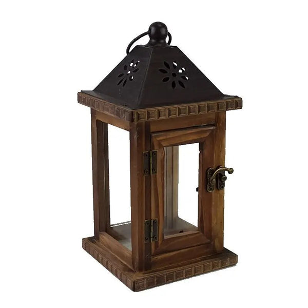 Wood Candle Lantern-ToShay.org