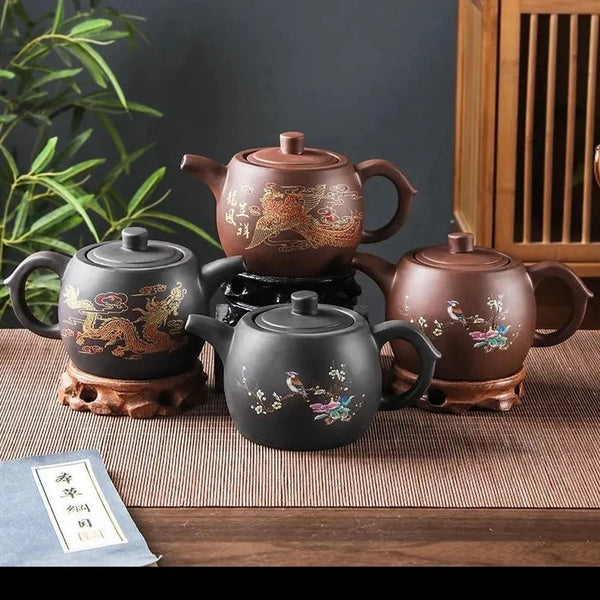 Yixing Clay Painted Teapots-ToShay.org
