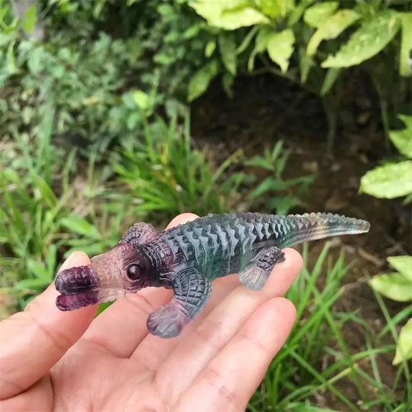 Purple Fluorite Crocodile-ToShay.org