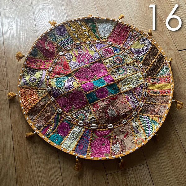 Patchwork Floor Cushion Cover-ToShay.org