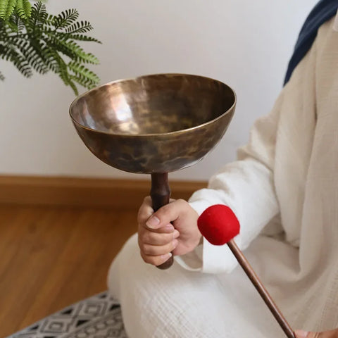 Tibetan Handle Singing Bowl-ToShay.org