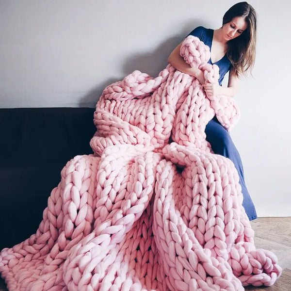 Knitted Throw Blanket-ToShay.org