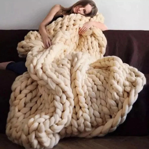 Knitted Throw Blanket-ToShay.org