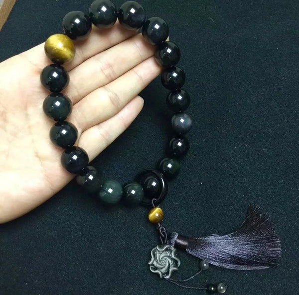 Black Obsidian Prayer Beads-ToShay.org