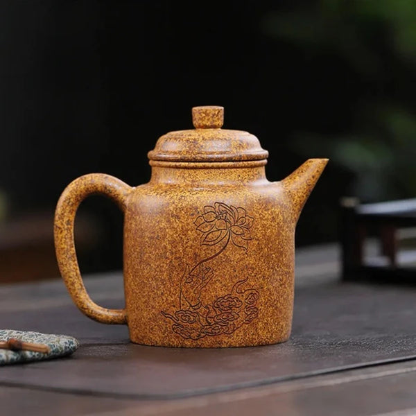 Yellow Yixing Clay Teapot-ToShay.org