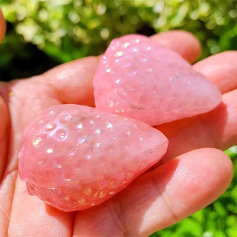 Pink Aura Rose Quartz Strawberry-ToShay.org