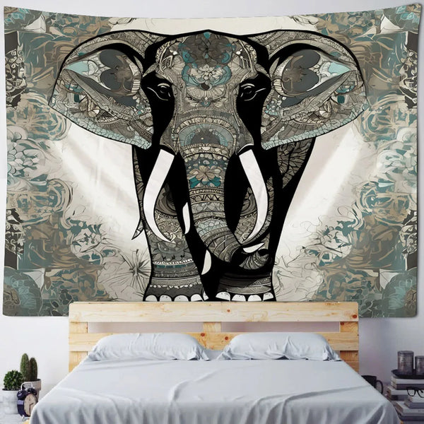 Elephant Art Tapestry-ToShay.org