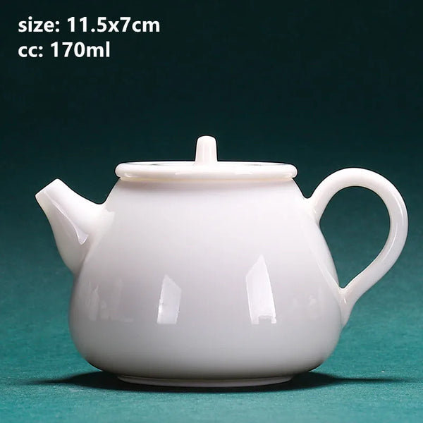 White Porcelain Teapots-ToShay.org