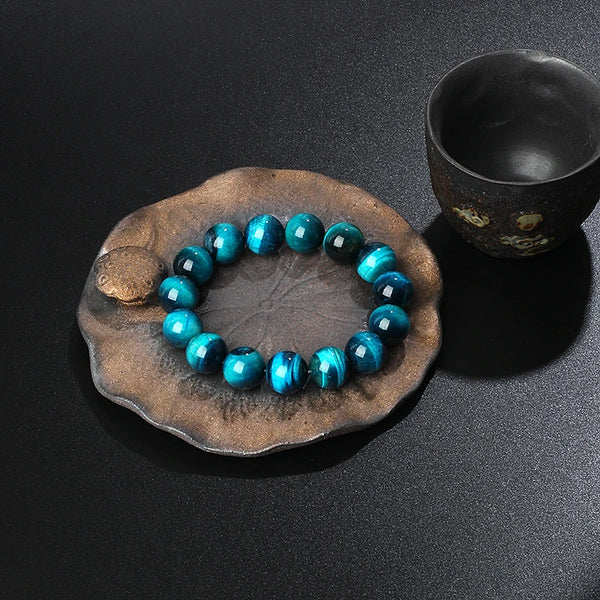 Blue Tiger Eye Bracelets-ToShay.org