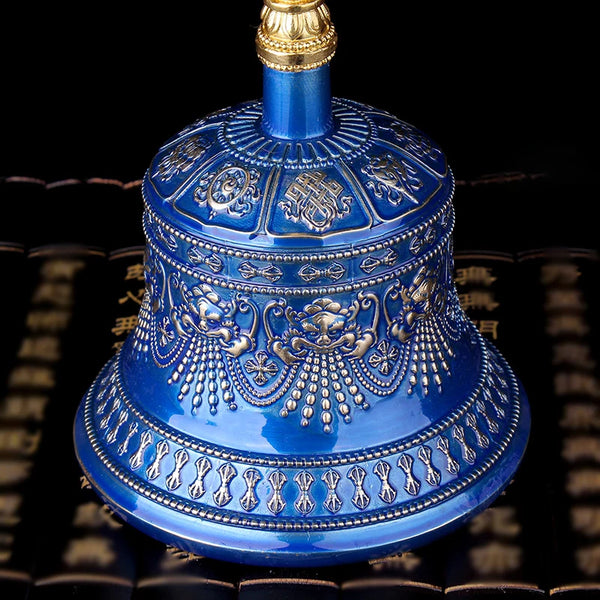 Blue Vajra Hand Bell-ToShay.org