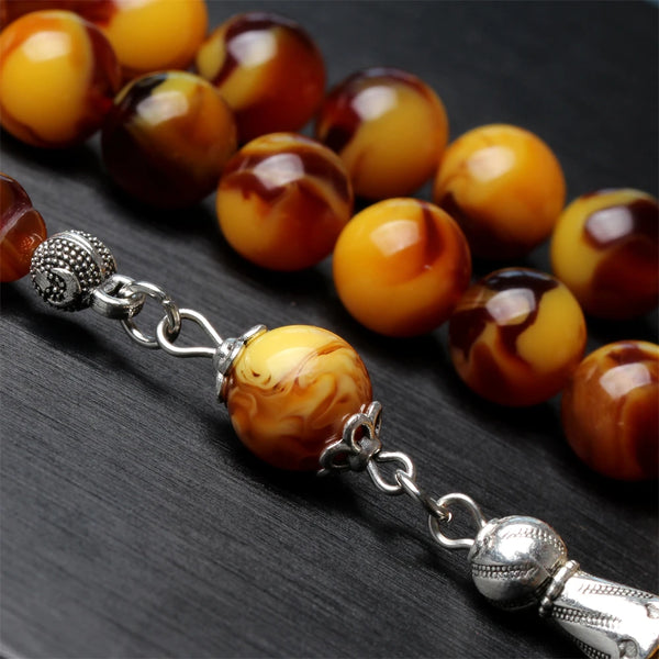 Yellow Amber Prayer Beads-ToShay.org