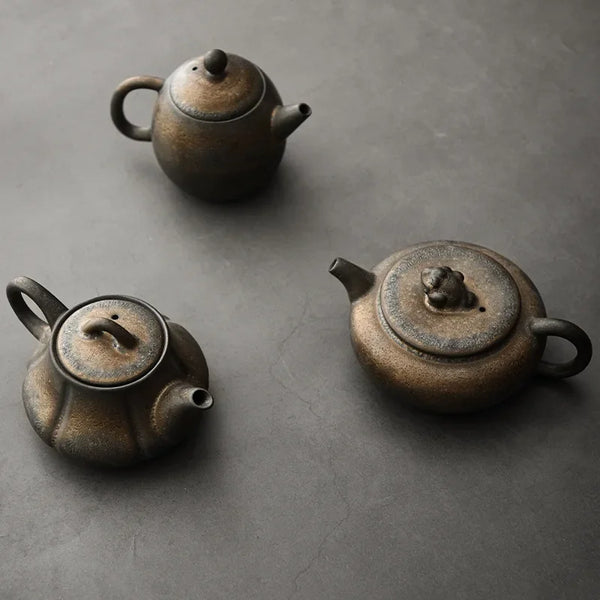 Rust Glaze Ceramic Teapot-ToShay.org