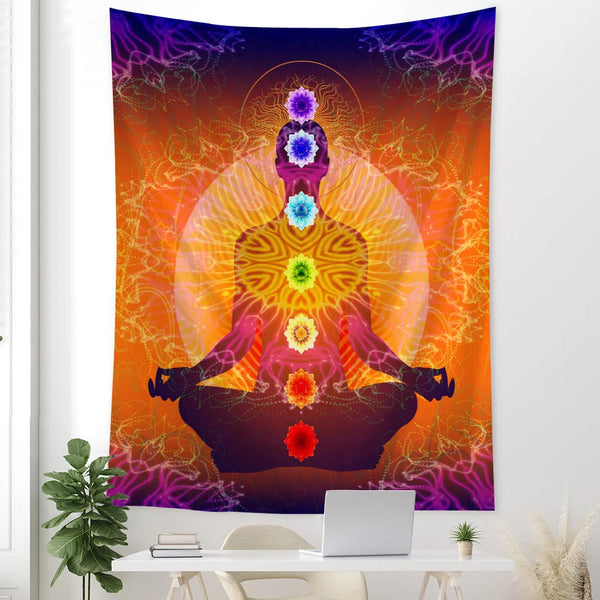 Chakra Meditation Tapestry-ToShay.org