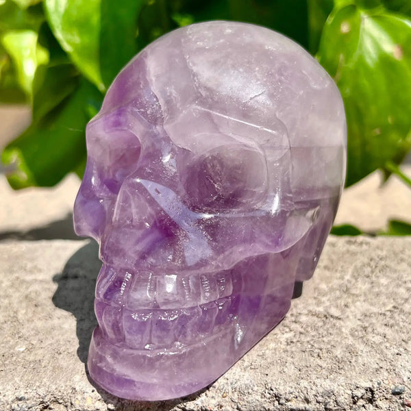 Purple Amethyst Quartz Skull-ToShay.org