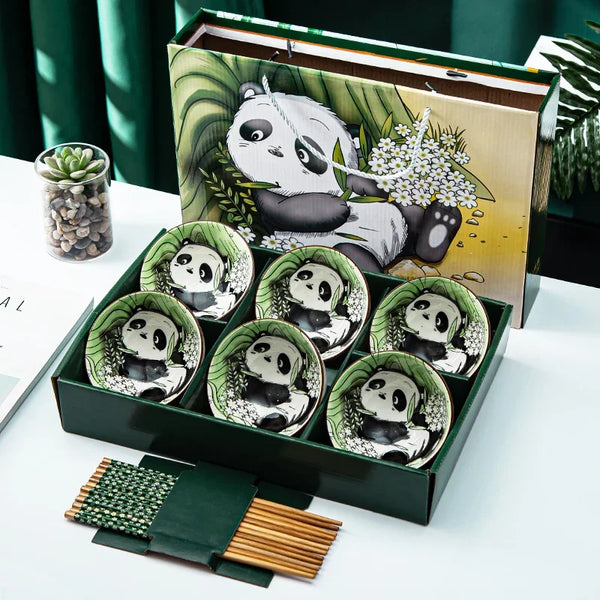 Panda Ceramic Bowls Gift Set-ToShay.org