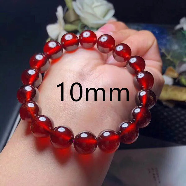 Red Garnet Bead Bracelet-ToShay.org