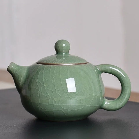 Celadon Crack Glaze Ceramic Teapot-ToShay.org