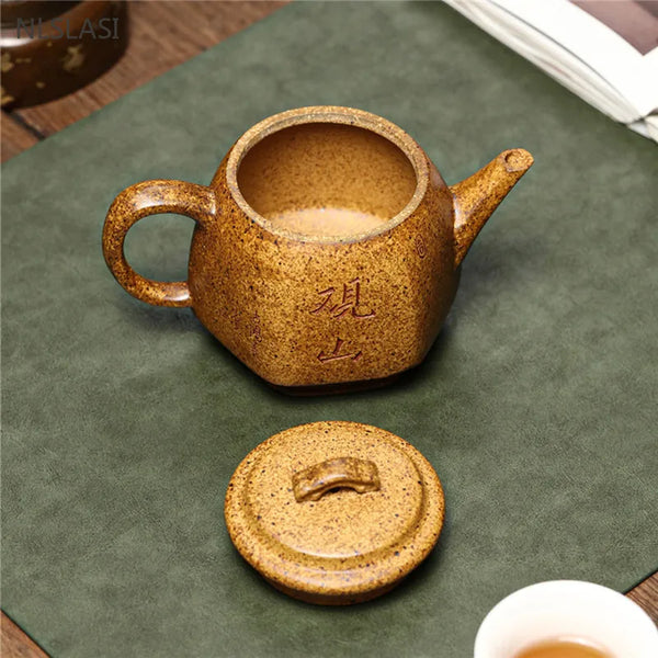 Yellow Yixing Clay Teapot-ToShay.org