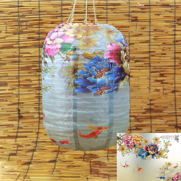 Flower Print Cloth Lantern-ToShay.org