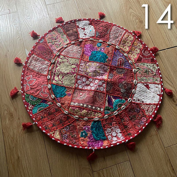 Patchwork Floor Cushion Cover-ToShay.org