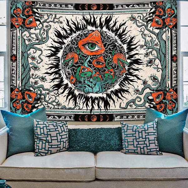 Mushroom Eye Tapestry-ToShay.org