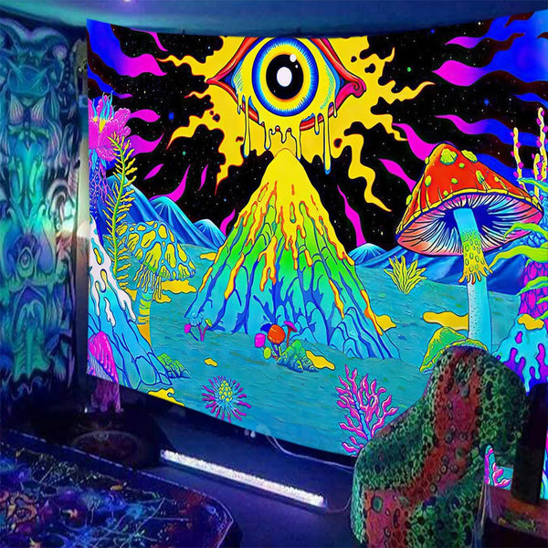 Fluorescent Art Tapestry-ToShay.org