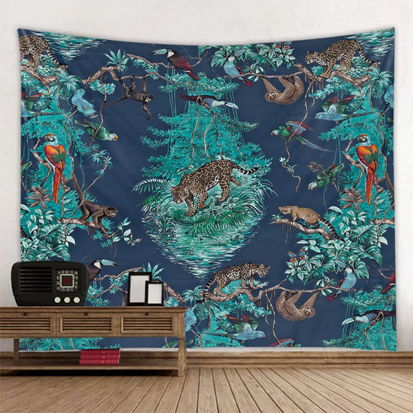 Tropical Plant Art Tapestry-ToShay.org