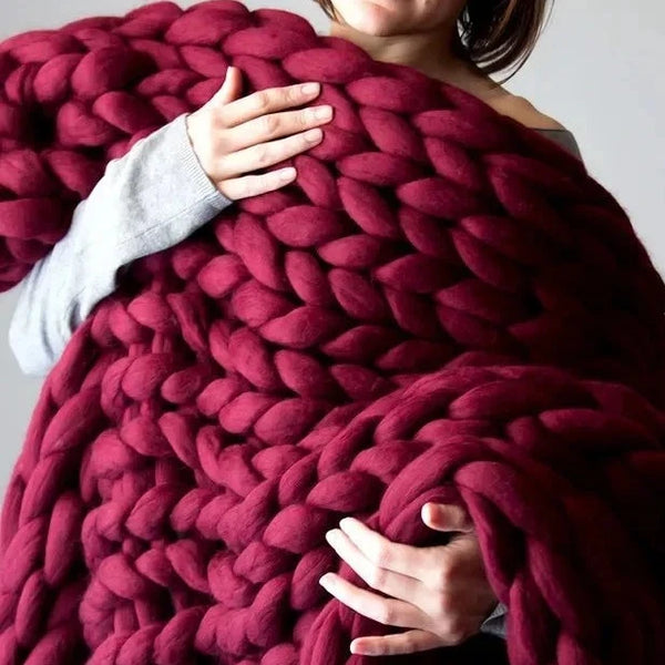 Knitted Throw Blanket-ToShay.org