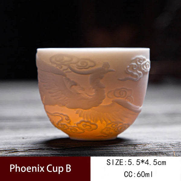 White Ceramic Tea Cup-ToShay.org