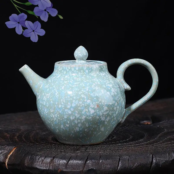 Blue Snow Flower Tea Pot-ToShay.org