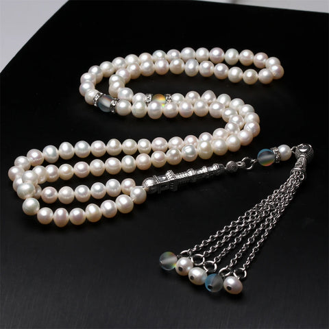 White Pearl Prayer beads-ToShay.org