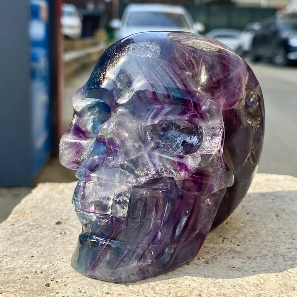 Purple Fluorite Skull-ToShay.org