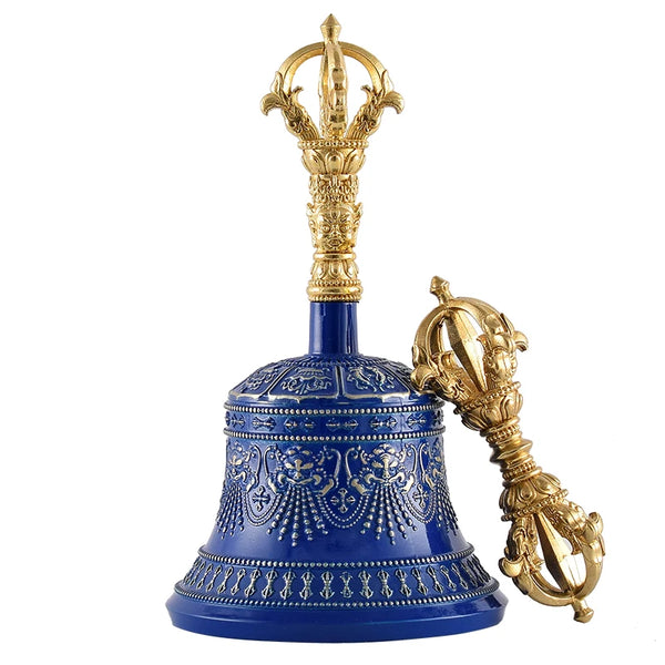 Blue Vajra Hand Bell-ToShay.org