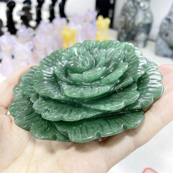 Green Aventurine Flower-ToShay.org