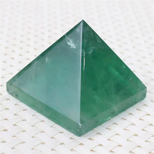 Green Fluorite Pyramid-ToShay.org