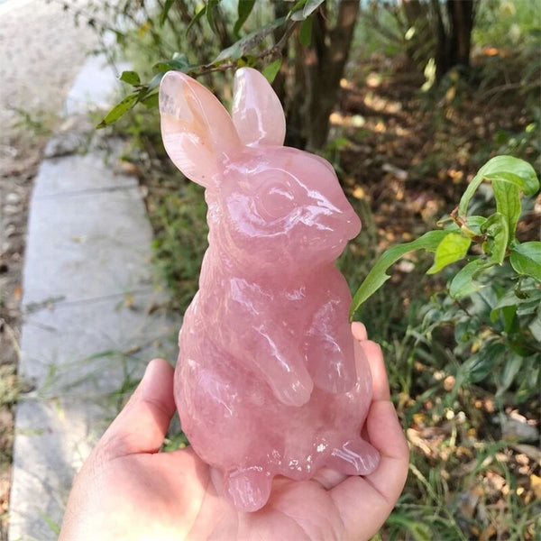 Pink Rose Quartz Rabbit-ToShay.org