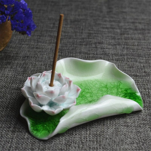 Lotus Leaf Incense Stick Holder-ToShay.org