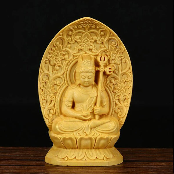 Wood Guan Yin Buddha-ToShay.org