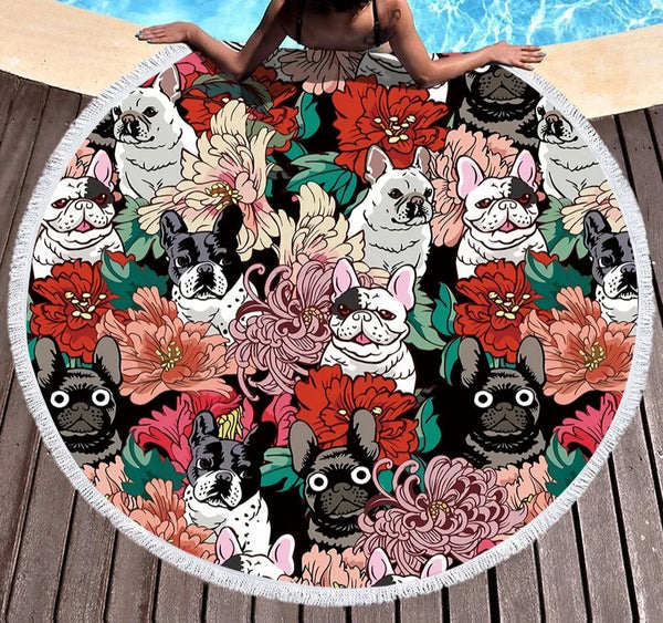 Flower Pet Beach Mat-ToShay.org