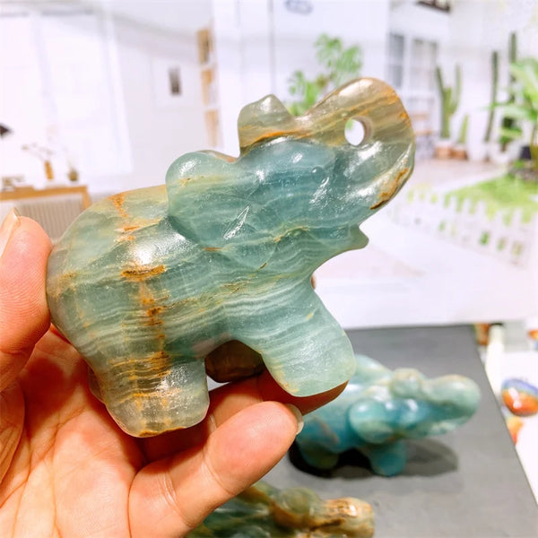 Blue Onyx Elephant-ToShay.org