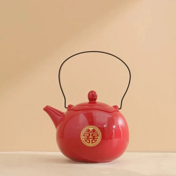 Red Ceramic Tea Sets-ToShay.org