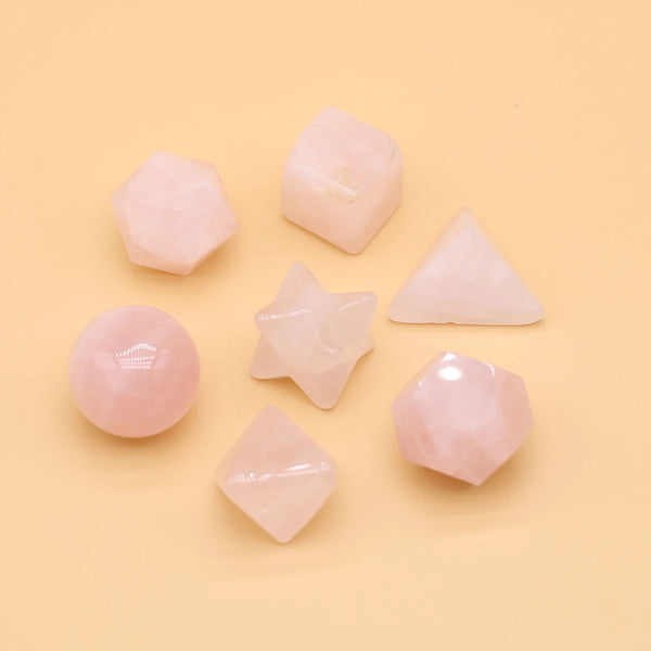 Mixed Quartz Crystal Platonic Solids-ToShay.org