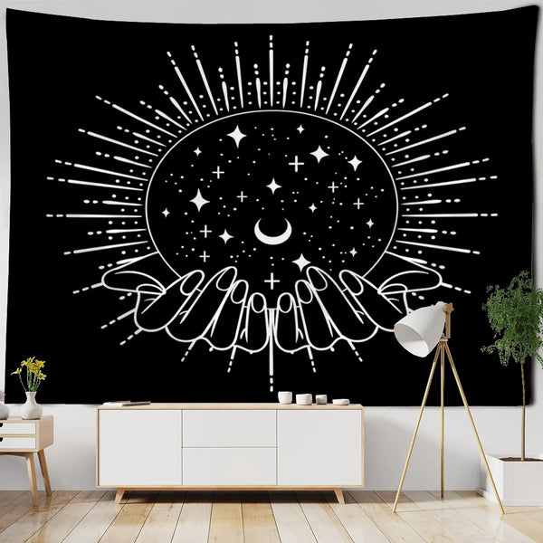 Sun Moon Art Tapestry-ToShay.org