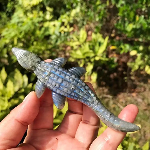 Blue Labradorite Crocodile-ToShay.org