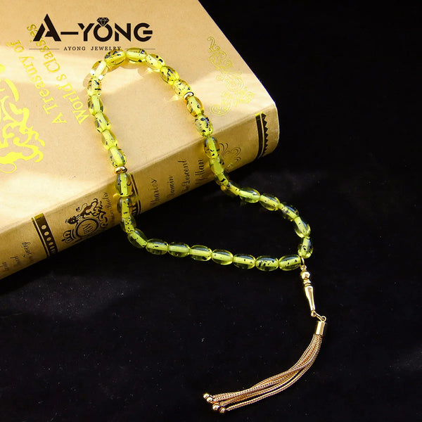 Yellow Gold Prayer Beads-ToShay.org